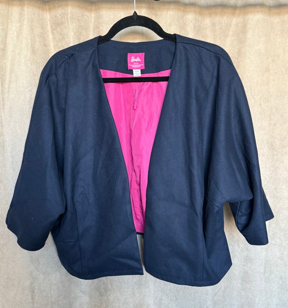 Unique Vintage Barbie Navy Cape 1X NWOT